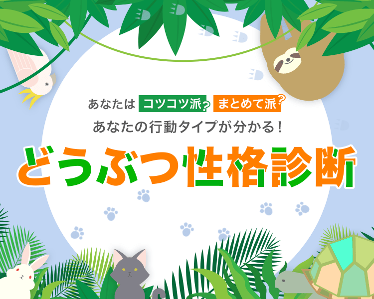 どうぶつ性格診断 懸賞 プレゼントならドリームメール