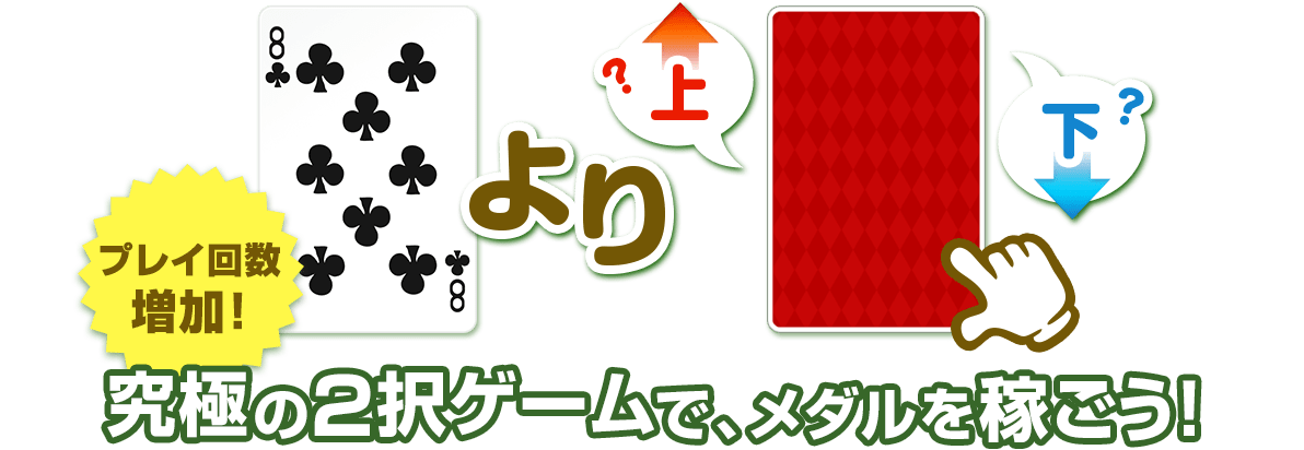 連勝継続でメダルgetのチャンス ハイ ロー 懸賞 プレゼントならドリームメール