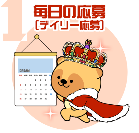 毎日の応募（デイリー応募）